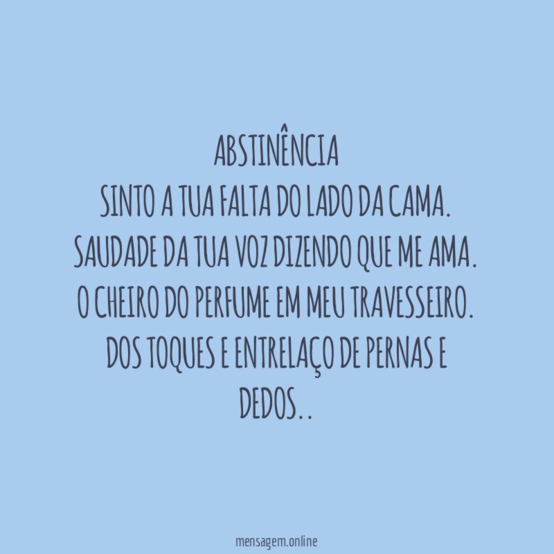 Abstinência