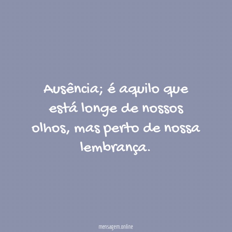 Ausência