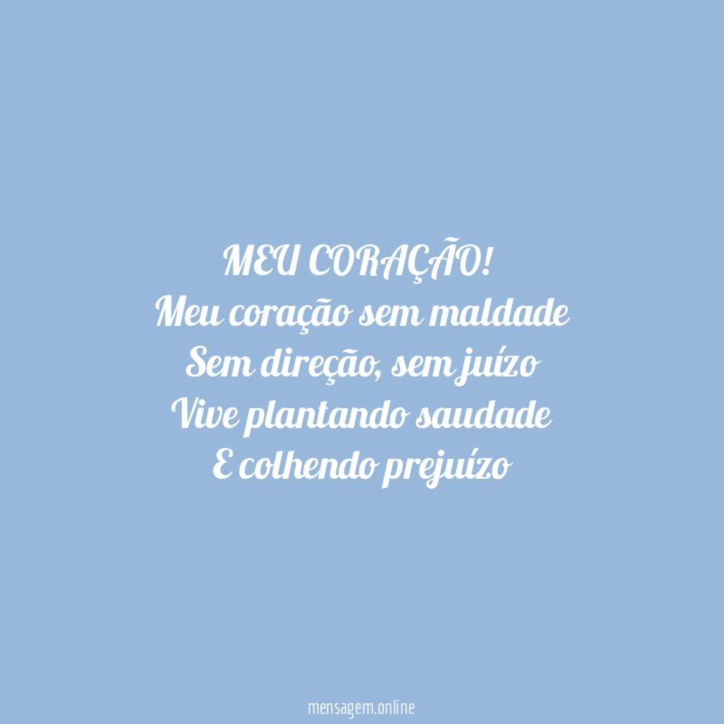MEU CORAÇÃO!