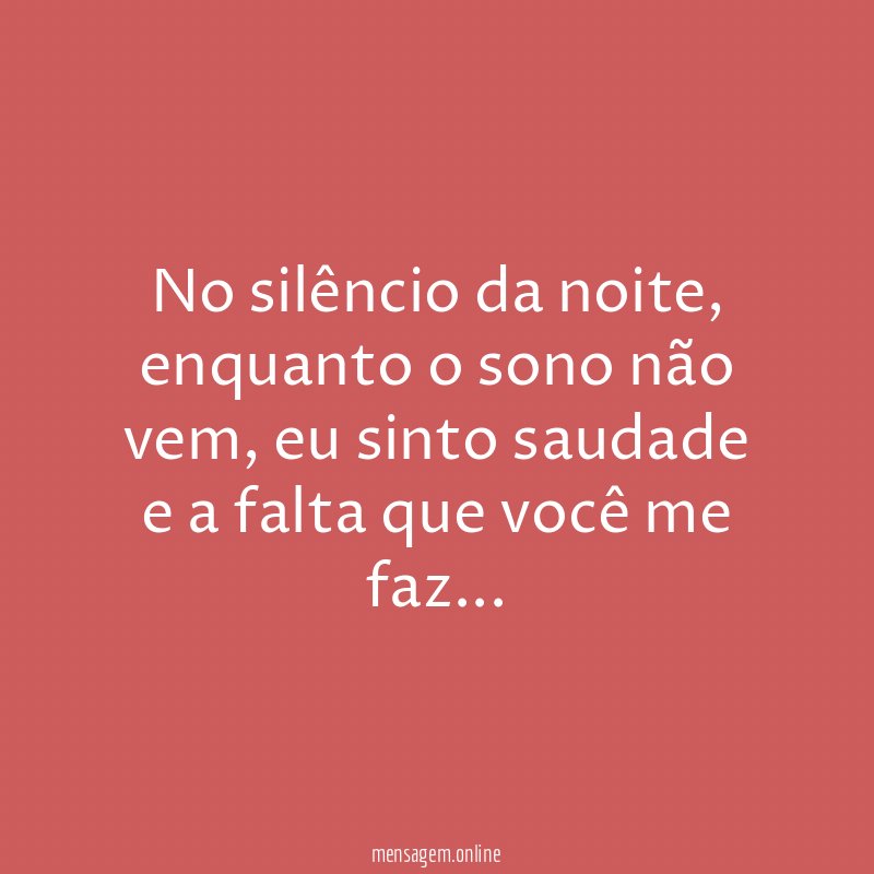 No silêncio da noite