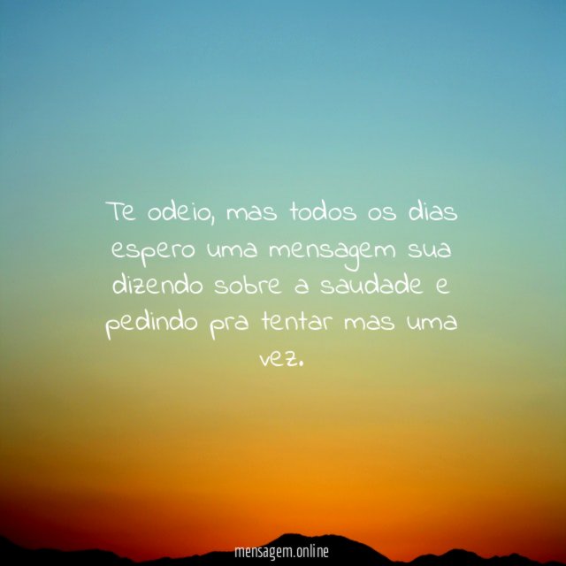 Te odeio