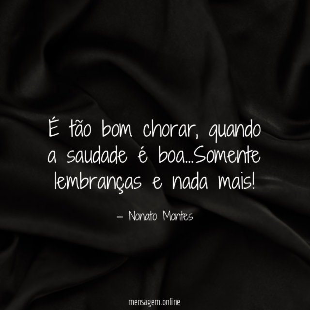 É tão bom chorar