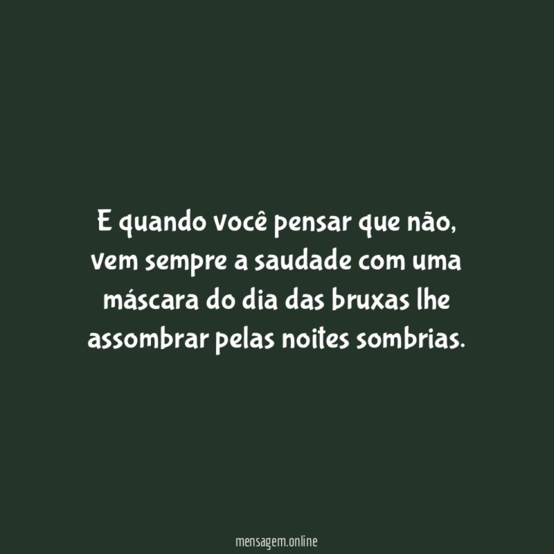 E quando você pensar que não