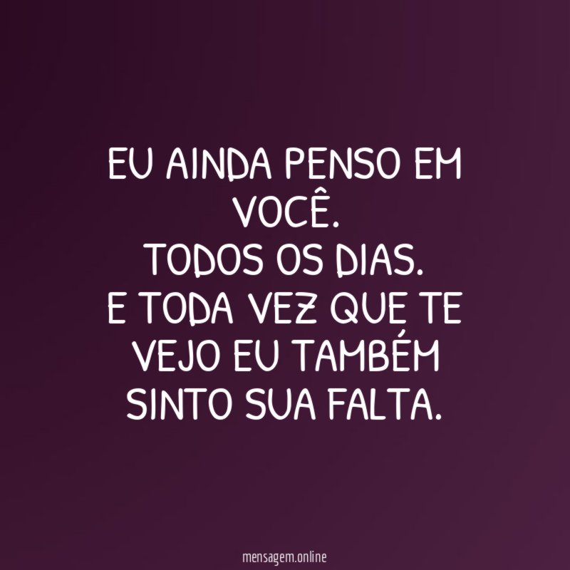 Eu ainda penso em você