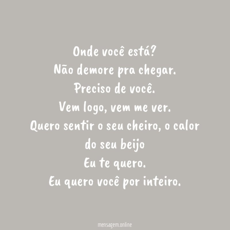 Onde você está