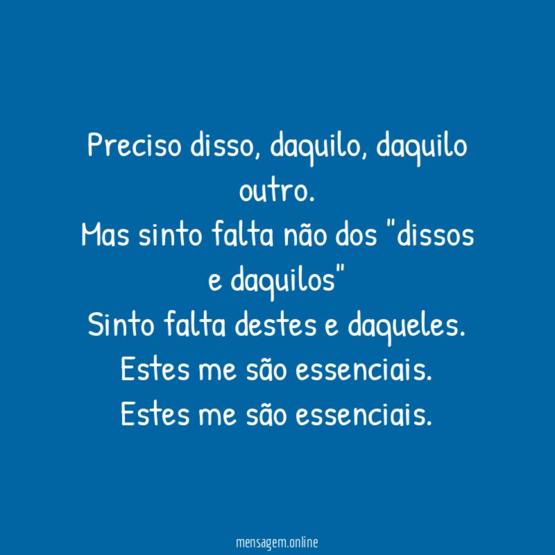 Preciso disso