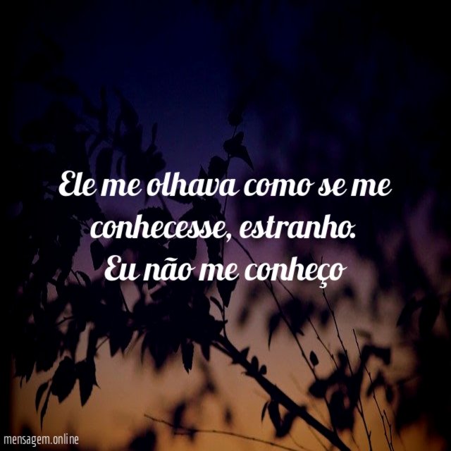 Ele me olhava como se me conhecesse