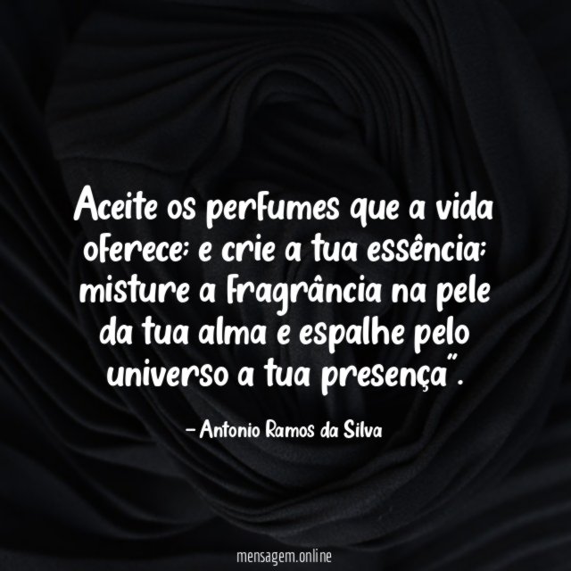 Aceite os perfumes que a vida oferece
