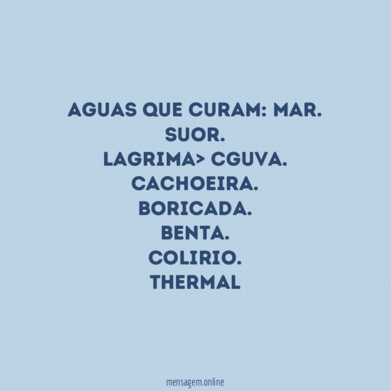 Aguas que curam