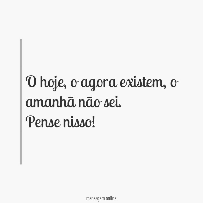 O hoje