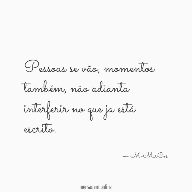 Pessoas se vão