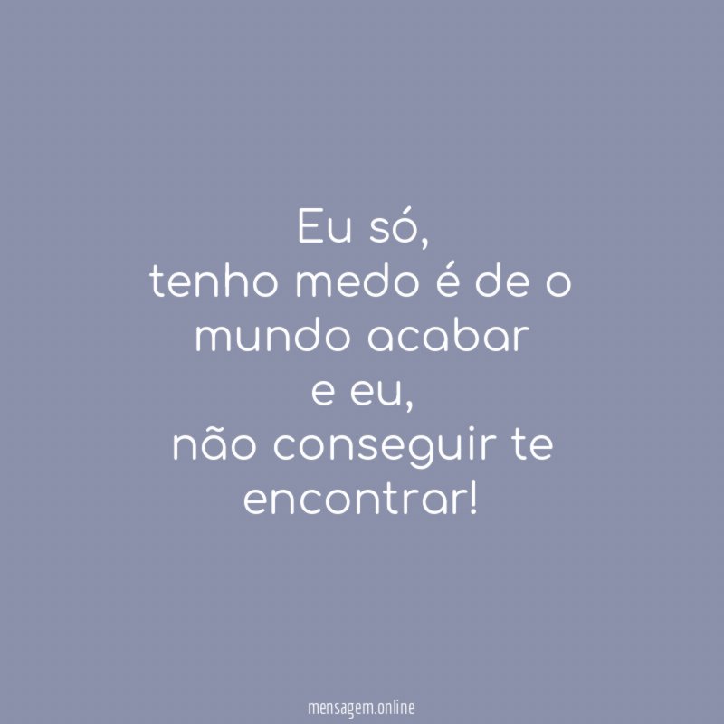 Eu só