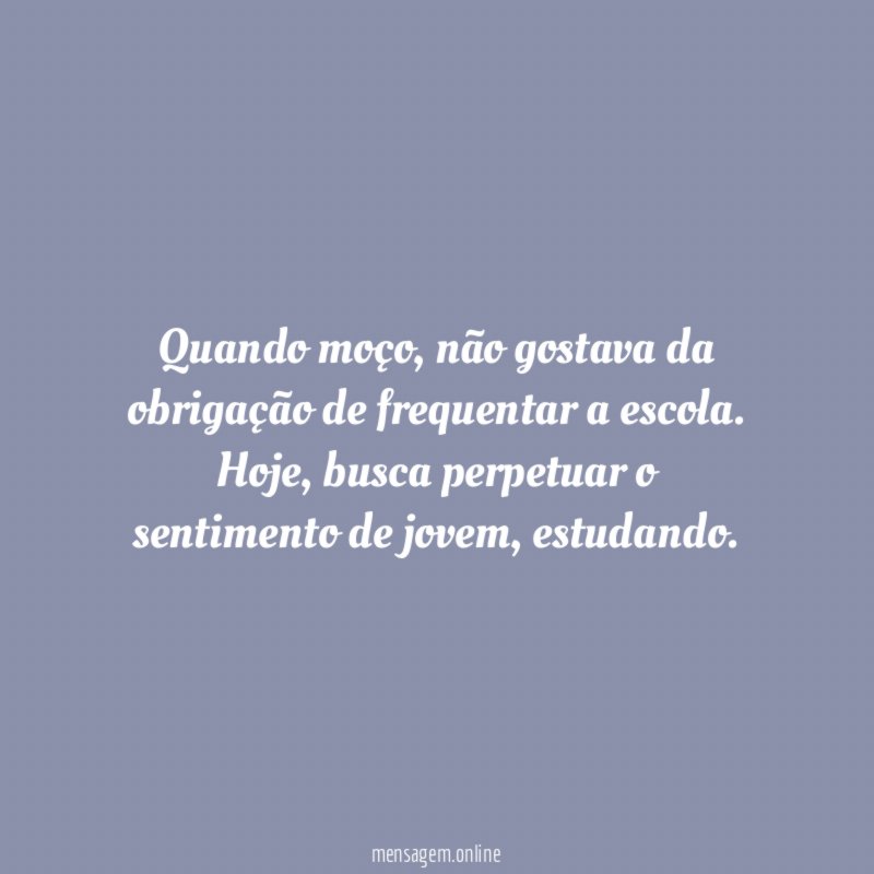 Quando moço