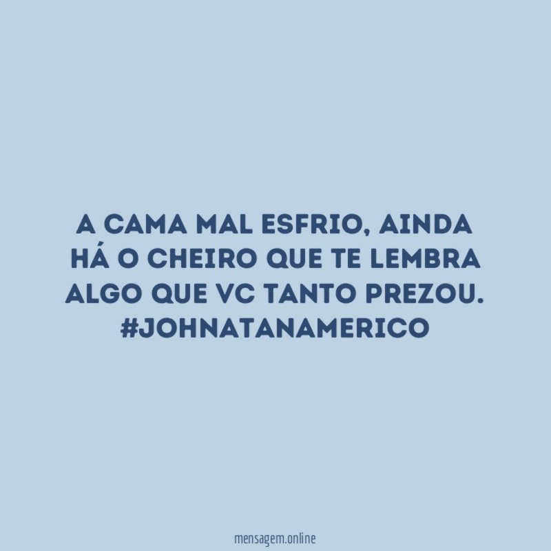 A cama mal esfrio