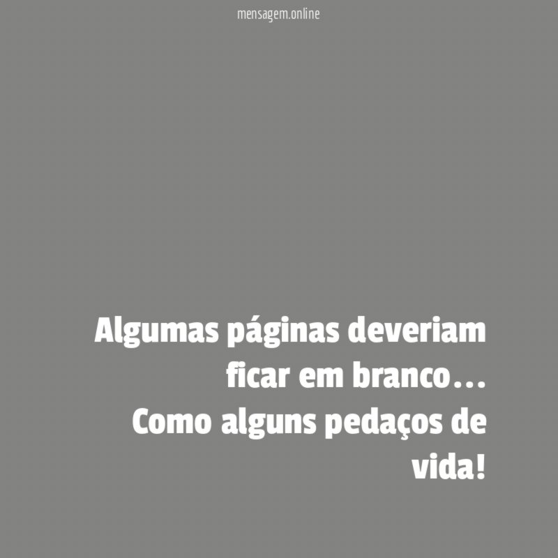Algumas páginas deveriam ficar em branco