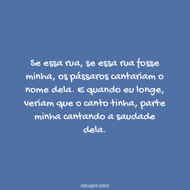 Se essa rua