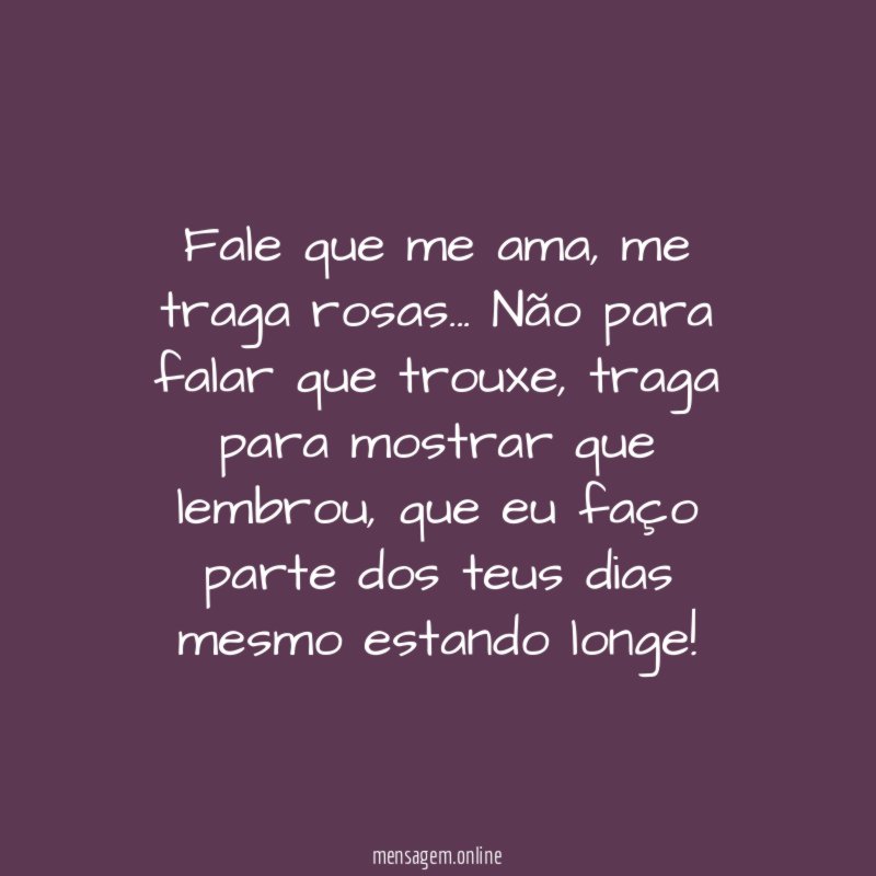 Fale que me ama