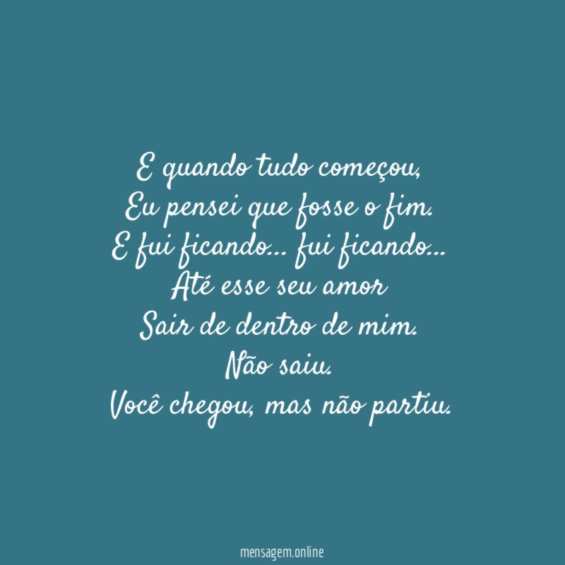 E quando tudo começou