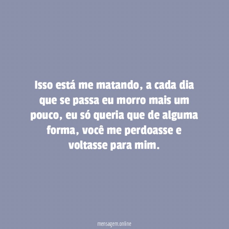 Isso está me matando