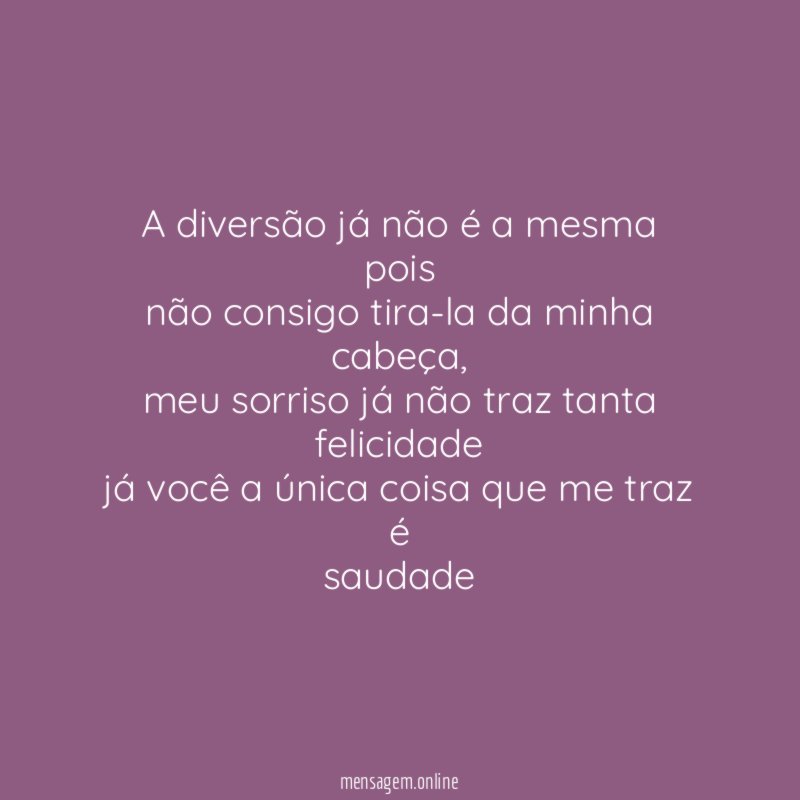 A diversão já não é a mesma pois não
