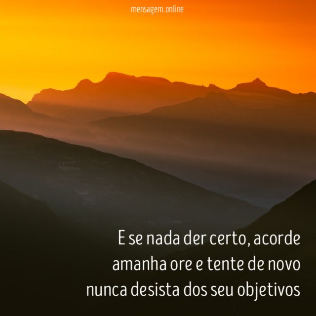 E se nada der certo