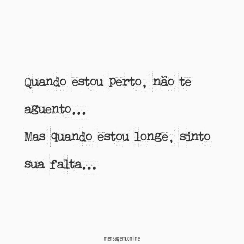 Quando estou perto