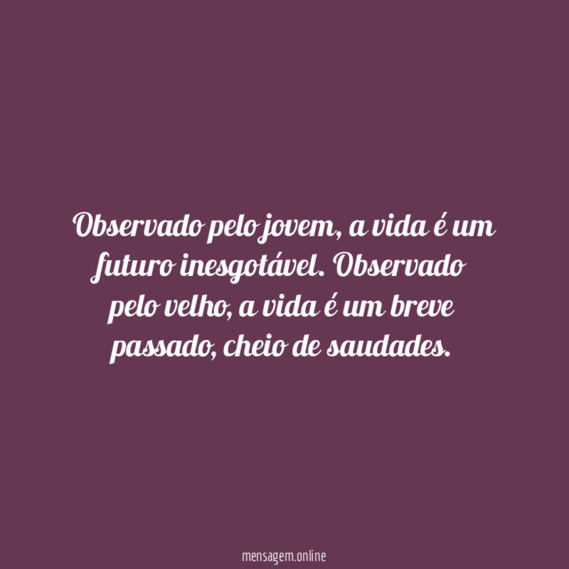 Observado pelo jovem
