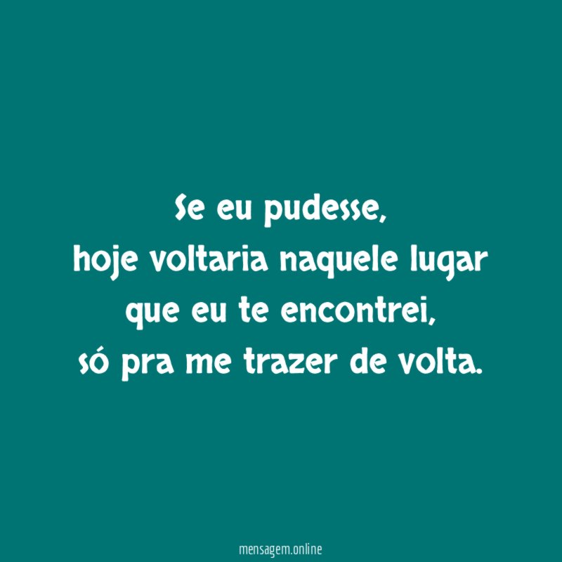 Se eu pudesse