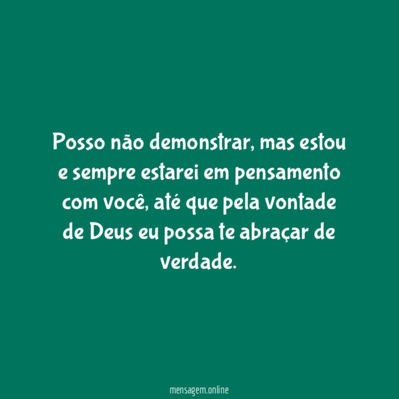 Posso não demonstrar