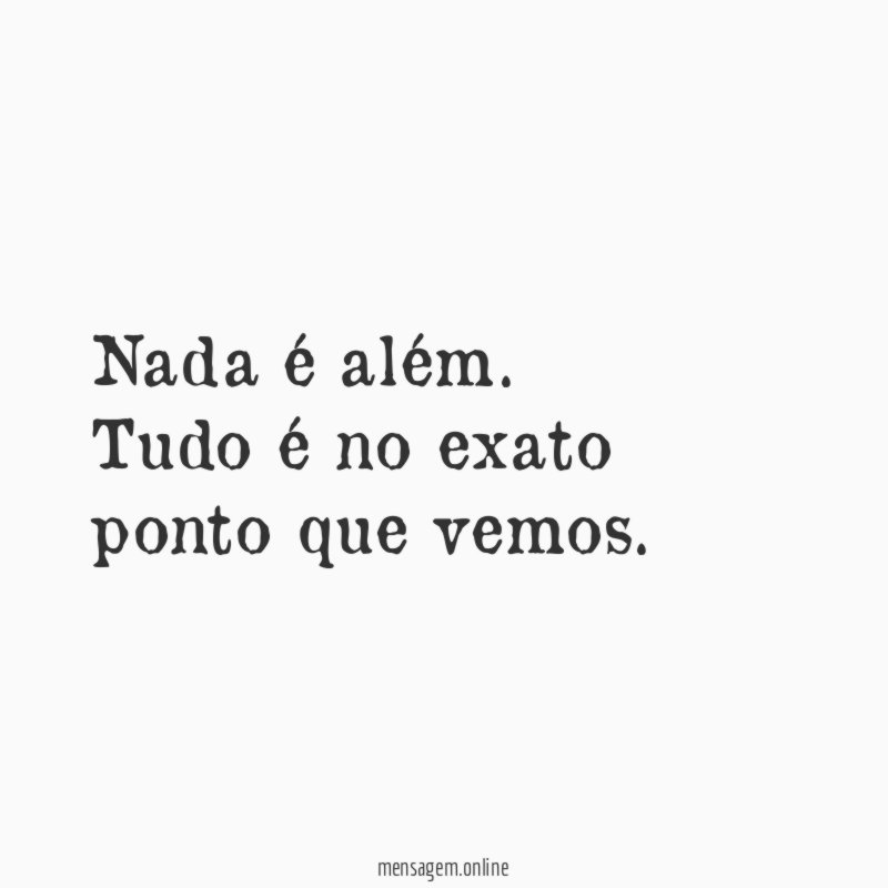 Nada é além
