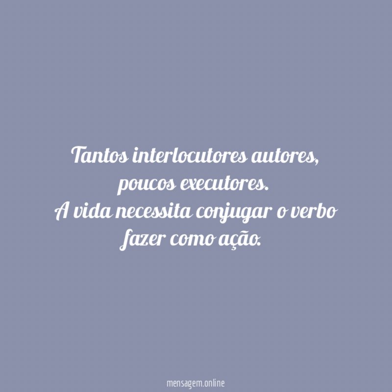 Tantos interlocutores autores