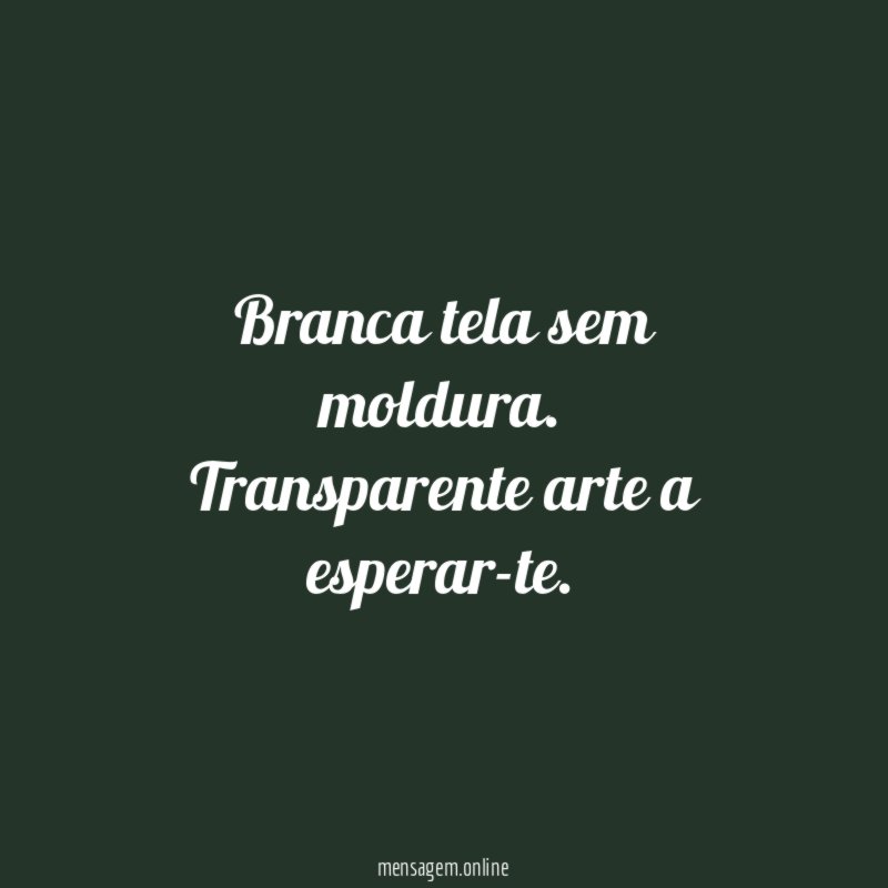 Branca tela sem moldura