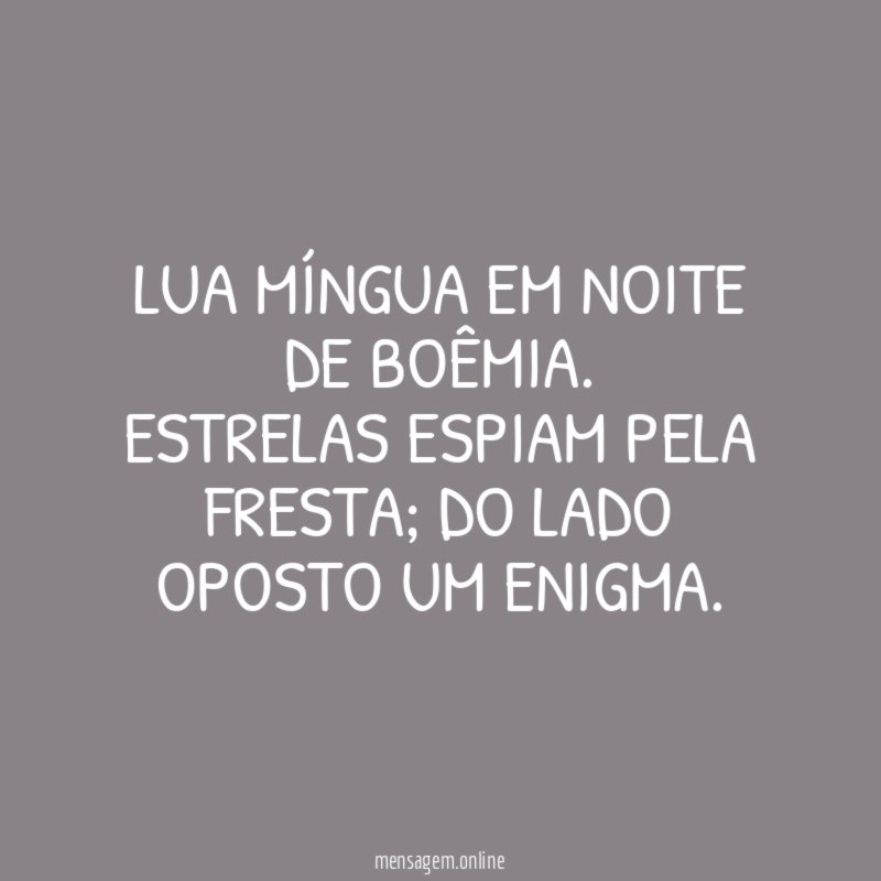 Lua míngua em noite de boêmia