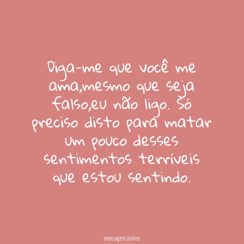 Diga-me que você me ama