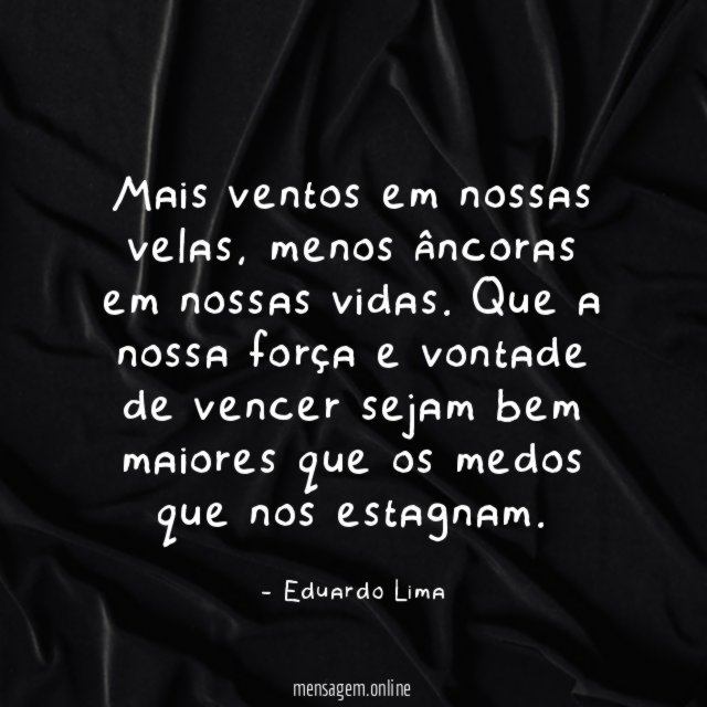 Mais ventos em nossas velas