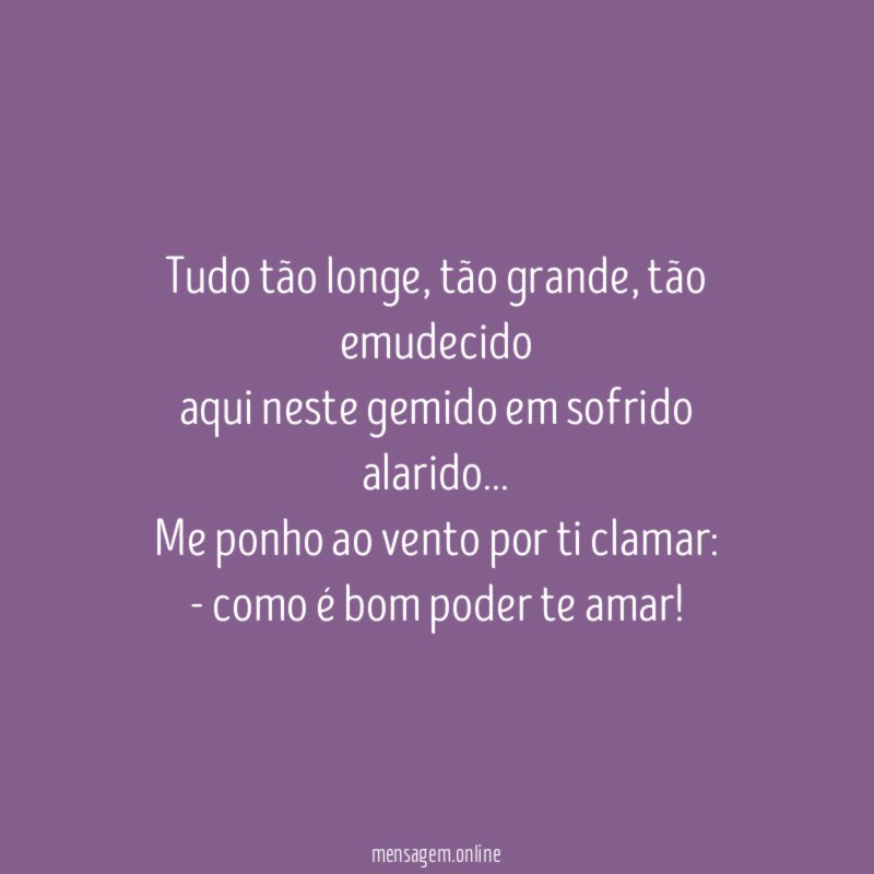 Tudo tão longe