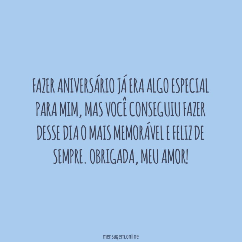 Fazer aniversário já era algo especial para mim