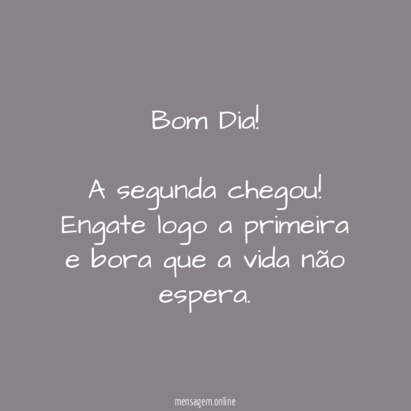 Bom Dia!