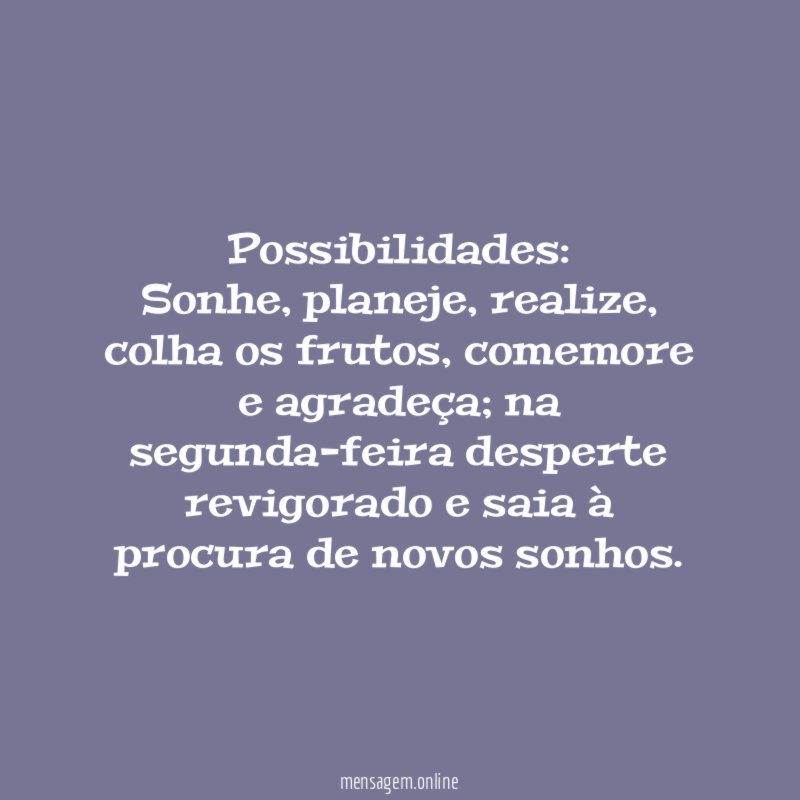 Possibilidades