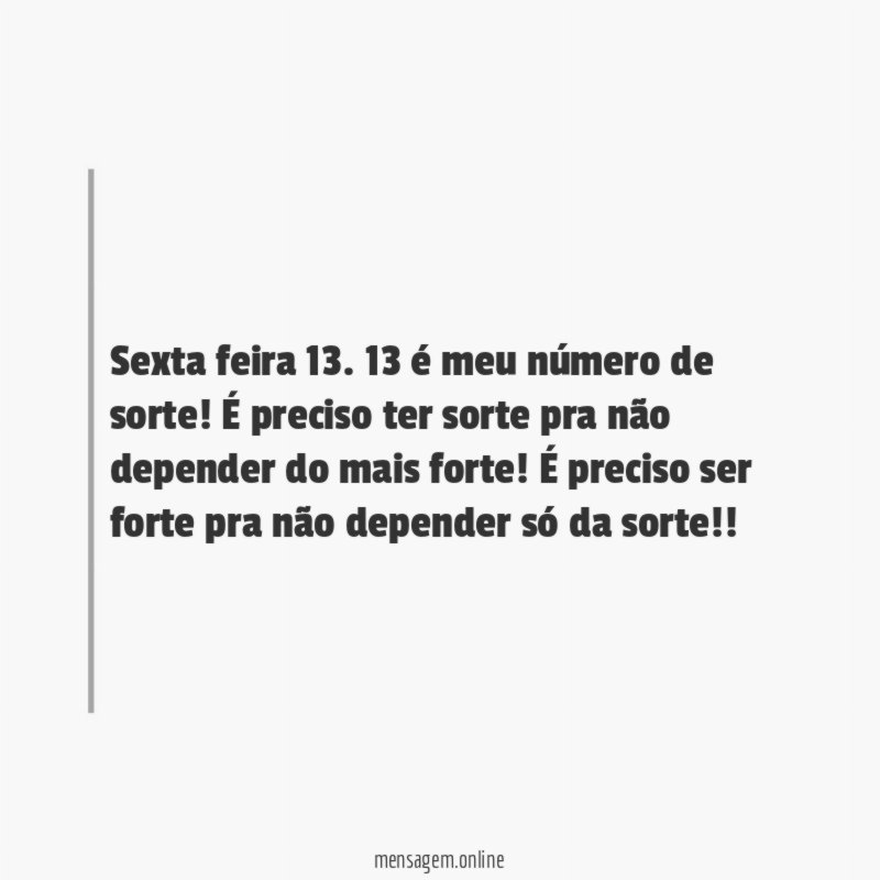 Sexta feira 13