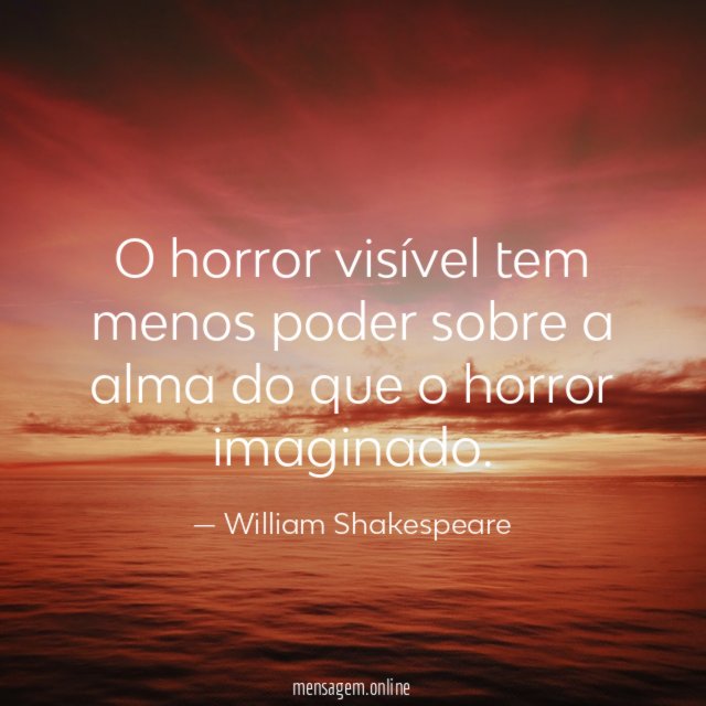 O horror visível tem menos poder sobre a
