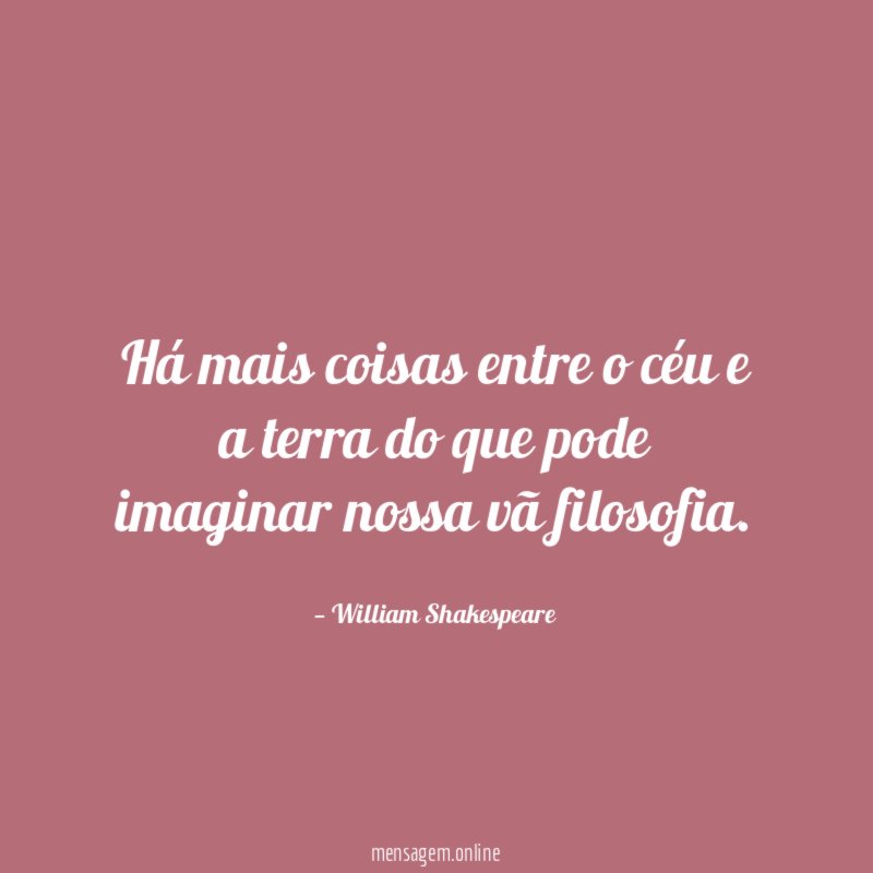 Há mais coisas entre o céu e a