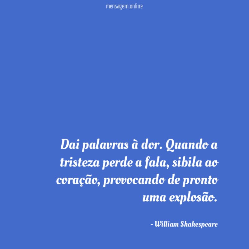 Dai palavras à dor