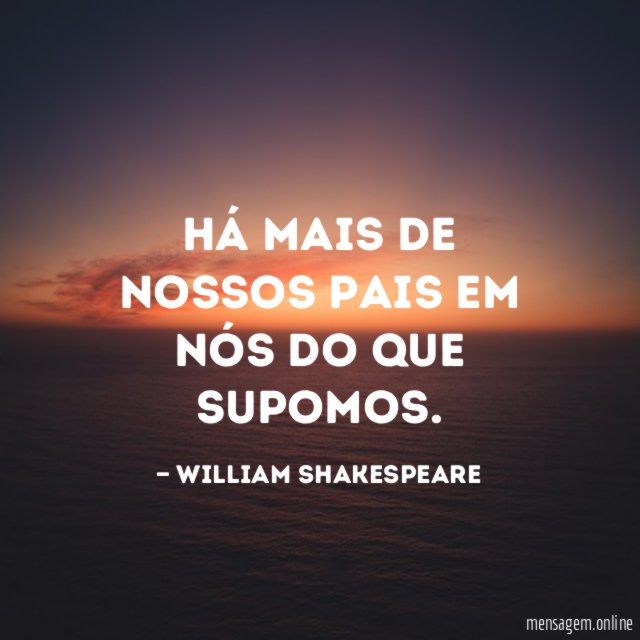 Há mais de nossos pais em nós do que supomos