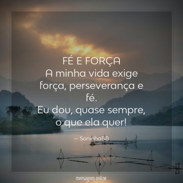 FÉ E FORÇA