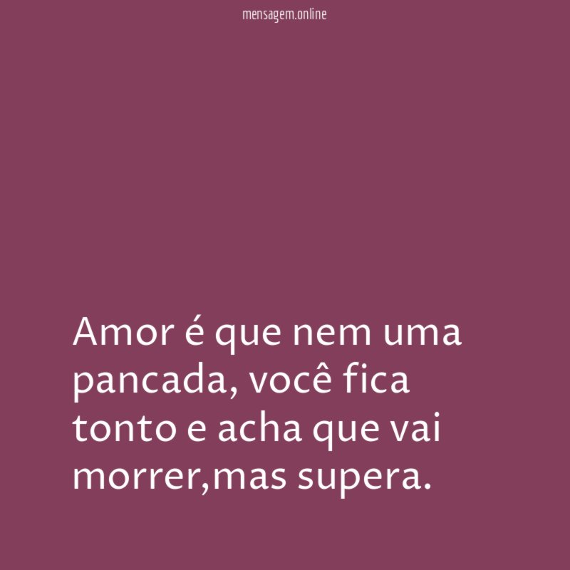 Amor é que nem uma pancada