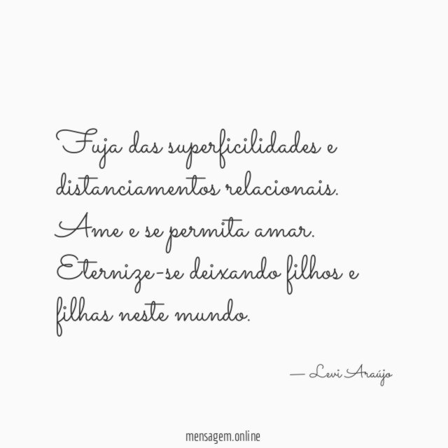 Fuja das superficilidades e distanciamentos relacionais