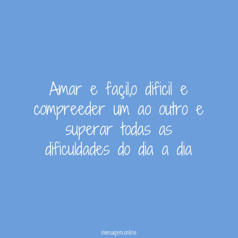 Amar e façil
