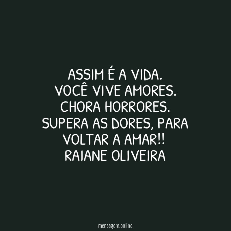 Assim é a vida