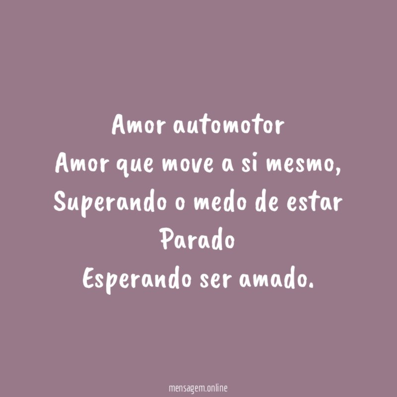 Amor automotor